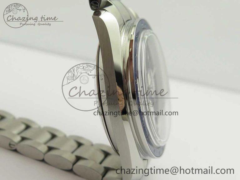 Speedmaster SS Sapphire Crystal Panda Blue White Dial on SS Bracelet Manual Winding Chrono Movement
