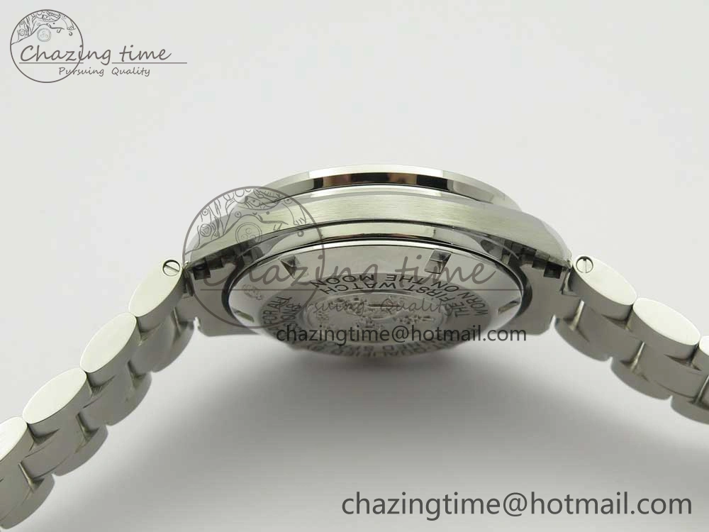 Speedmaster SS Sapphire Crystal Panda Blue White Dial on SS Bracelet Manual Winding Chrono Movement