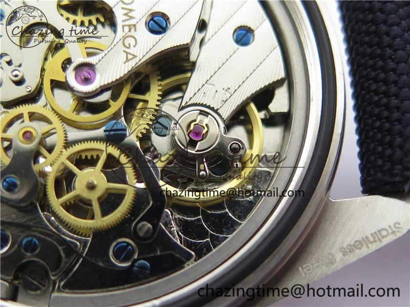 Speedmaster SS Snoopy Apollo OMF Best Edition White Dial on Nylon Strap Venus75