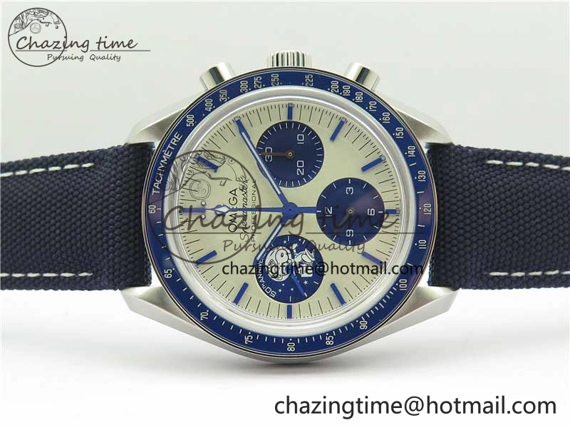 Speedmaster SS Snoopy Apollo OMF Best Edition White Dial on Nylon Strap Venus75