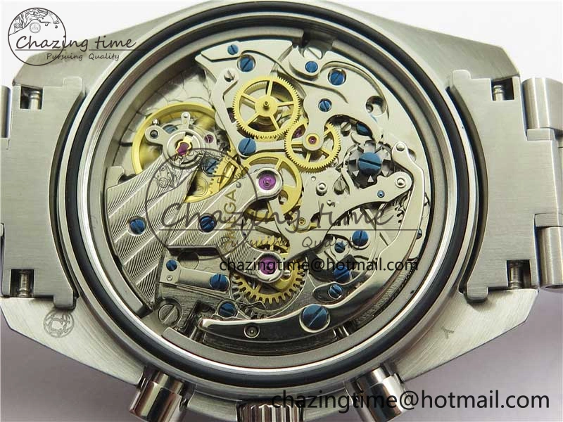 Speedmaster SS Snoopy Apollo OMF Best Edition White Dial on SS Bracelet Venus75
