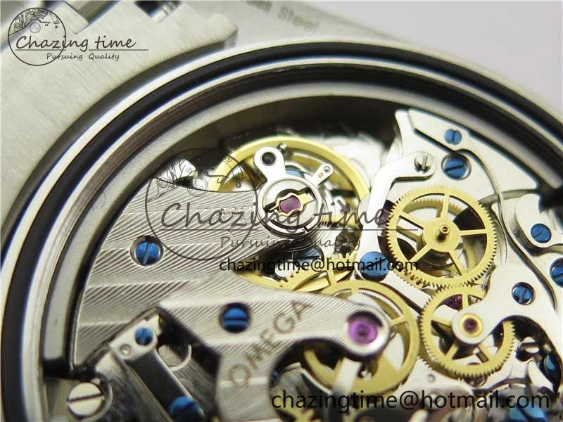 Speedmaster SS Snoopy Apollo OMF Best Edition White Dial on SS Bracelet Venus75