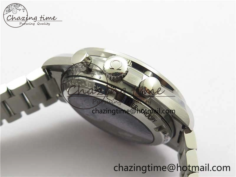 Speedmaster SS Snoopy Apollo OMF Best Edition White Dial on SS Flat link Bracelet Venus75