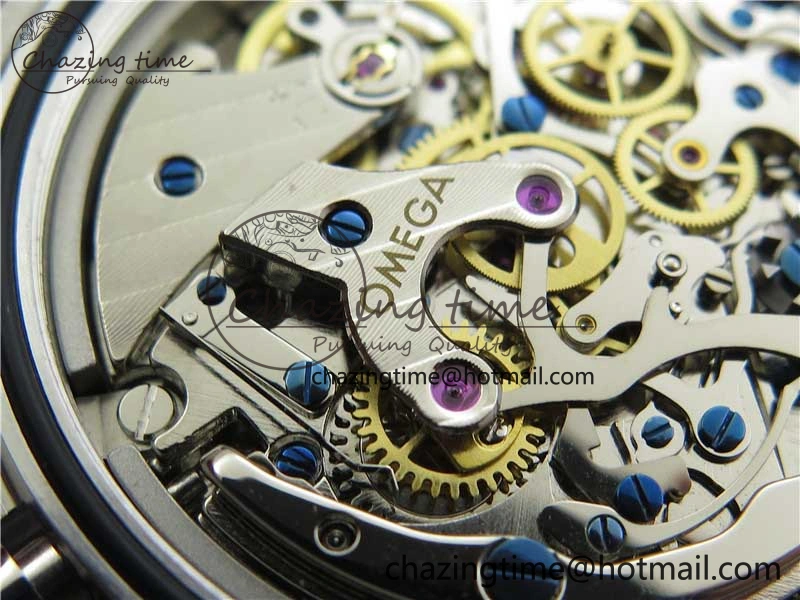 Speedmaster SS Snoopy Apollo OMF Best Edition White Dial on SS Flat link Bracelet Venus75
