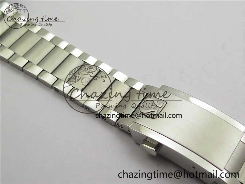 Speedmaster SS Snoopy Apollo OMF Best Edition White Dial on SS Flat link Bracelet Venus75