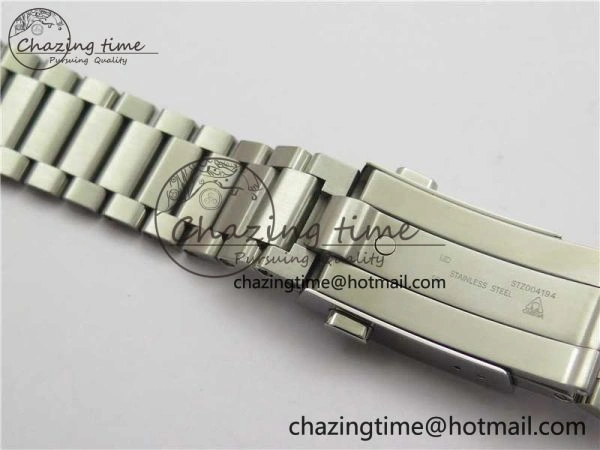 Speedmaster SS Snoopy Apollo OMF Best Edition White Dial on SS Flat link Bracelet Venus75