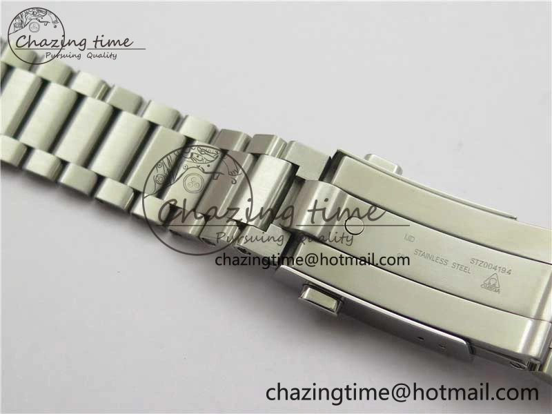 Speedmaster SS Snoopy Apollo OMF Best Edition White Dial on SS Flat link Bracelet Venus75