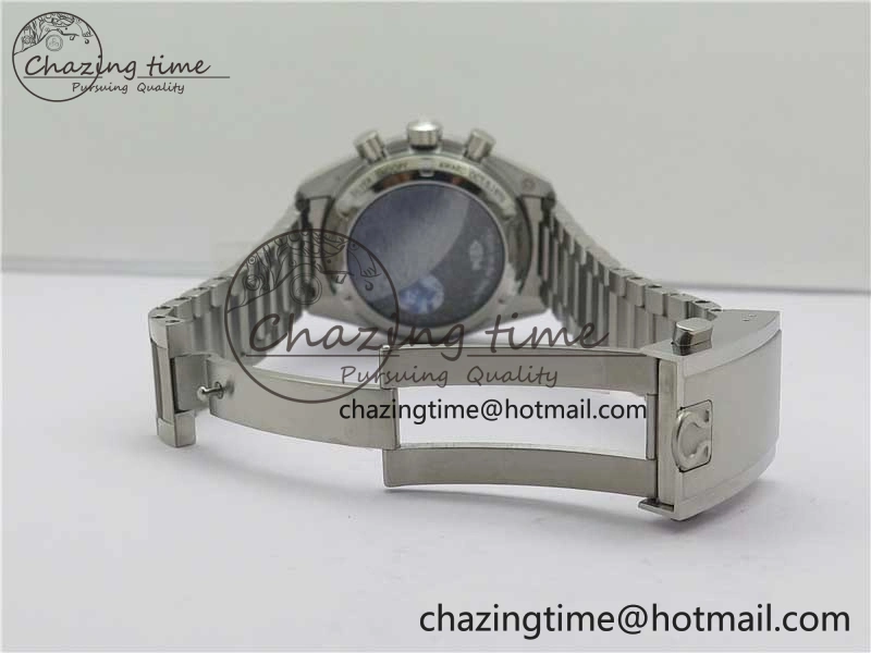 Speedmaster SS Snoopy Apollo OMF Best Edition White Dial on SS Flat link Bracelet Venus75