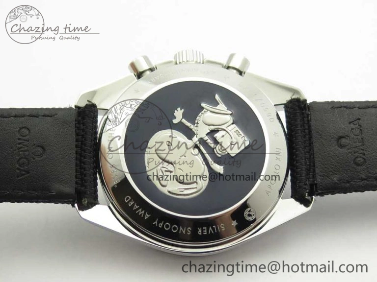 Speedmaster SS Snoopy OMF Best Edition White Dial on Nylon Strap Manual Winding Chrono Movement