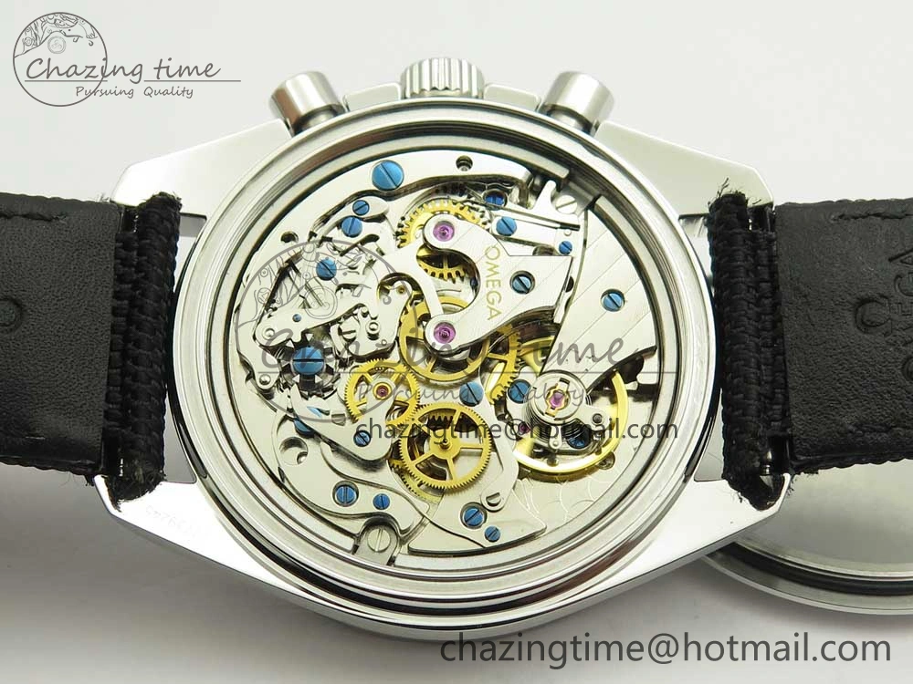 Speedmaster SS Snoopy OMF Best Edition White Dial on Nylon Strap Manual Winding Chrono Movement