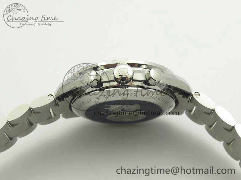 Speedmaster SS Snoopy OMF Best Edition White Dial on SS Bracelet Manual Winding Chrono Movement
