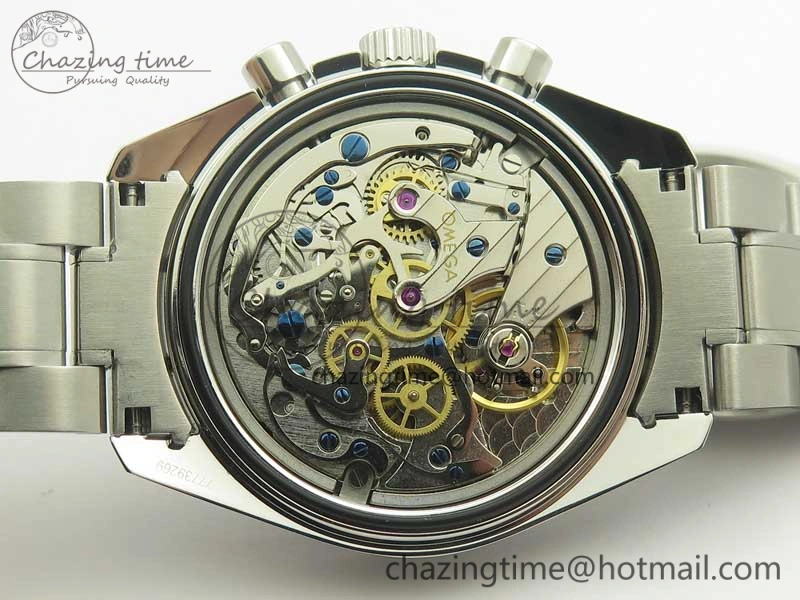 Speedmaster SS Snoopy OMF Best Edition White Dial on SS Bracelet Manual Winding Chrono Movement