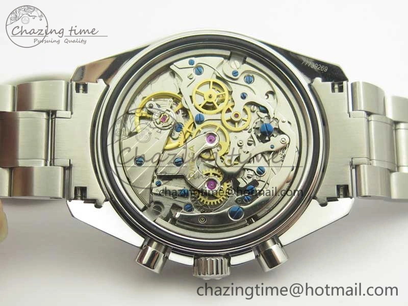 Speedmaster SS Snoopy OMF Best Edition White Dial on SS Bracelet Manual Winding Chrono Movement