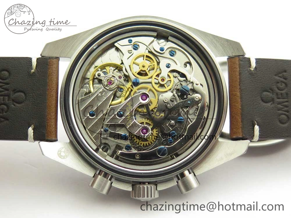Speedmaster SS “Speedy Tuesday” OMF Best Edition Black Dial on Brown Leather Strap Manual Winding Chrono Movement