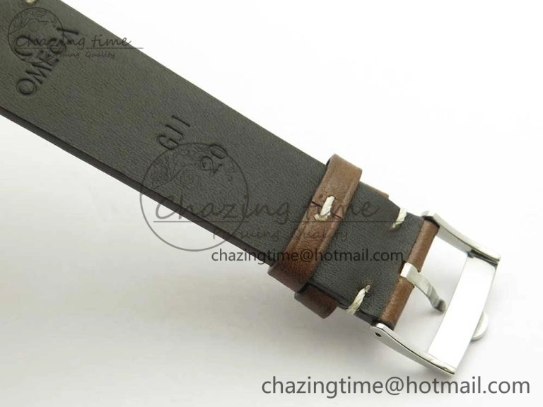 Speedmaster SS “Speedy Tuesday” OMF Best Edition Black Dial on Brown Leather Strap Manual Winding Chrono Movement