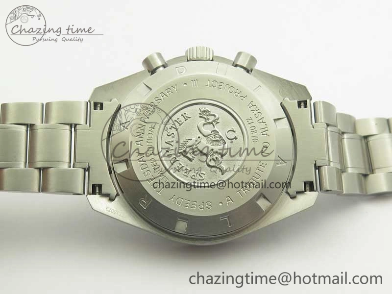 Speedmaster SS “Speedy Tuesday” OMF Best Edition Black Dial on SS Bracelet Manual Winding Chrono Movement