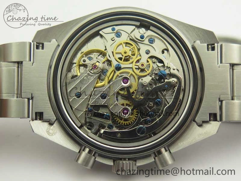 Speedmaster SS “Speedy Tuesday” OMF Best Edition Black Dial on SS Bracelet Manual Winding Chrono Movement