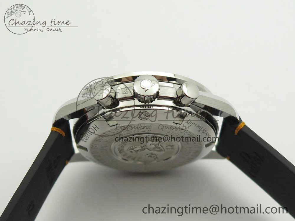 Speedmaster Speedy Tuesday 2 ‘Ultraman’ OMF Best Edition on Leather Strap Manual Winding Chrono Movement