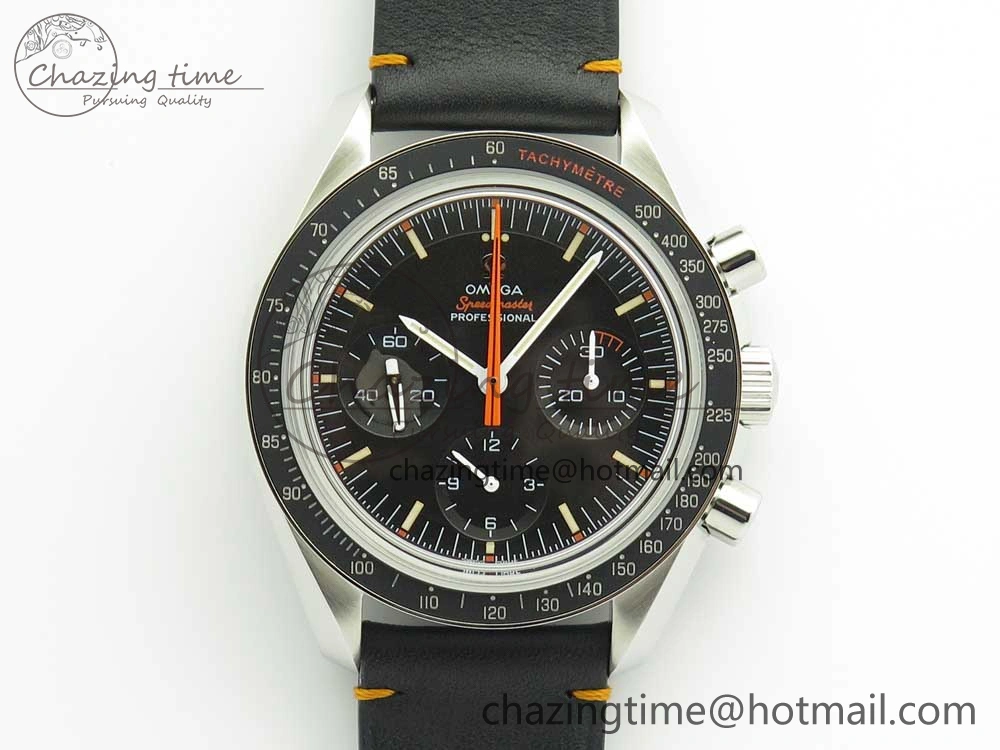 Speedmaster Speedy Tuesday 2 ‘Ultraman’ OMF Best Edition on Leather Strap Manual Winding Chrono Movement