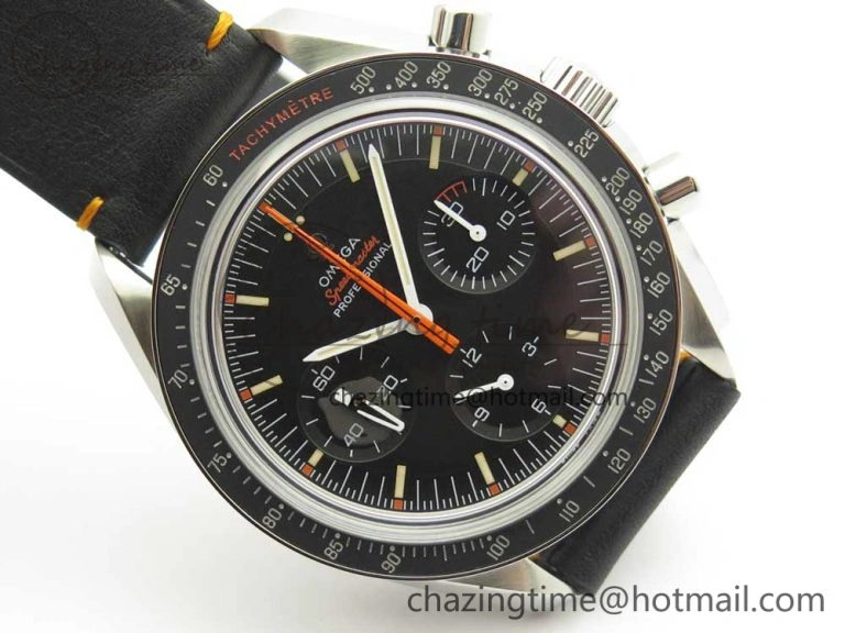 Speedmaster Speedy Tuesday 2 ‘Ultraman’ OMF Best Edition on Leather Strap Manual Winding Chrono Movement