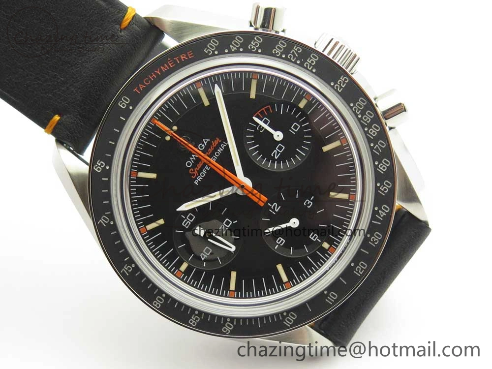 Speedmaster Speedy Tuesday 2 ‘Ultraman’ OMF Best Edition on Leather Strap Manual Winding Chrono Movement
