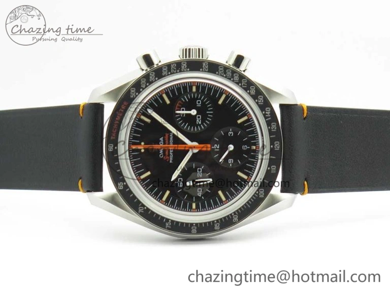 Speedmaster Speedy Tuesday 2 ‘Ultraman’ OMF Best Edition on Leather Strap Manual Winding Chrono Movement
