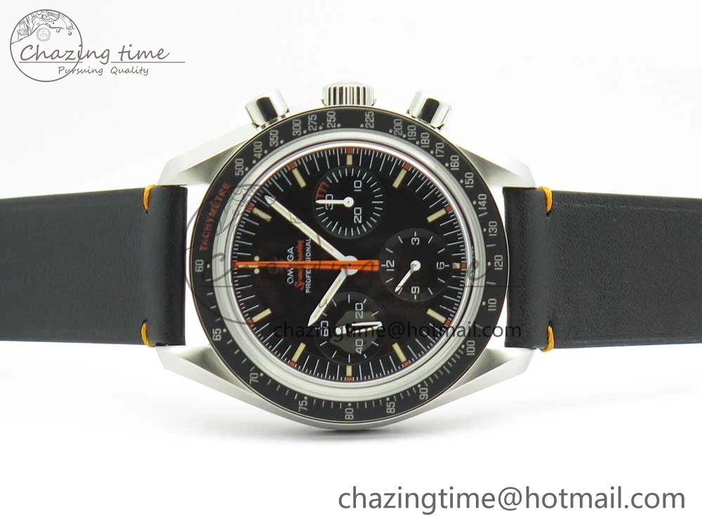 Speedmaster Speedy Tuesday 2 ‘Ultraman’ OMF Best Edition on Leather Strap Manual Winding Chrono Movement