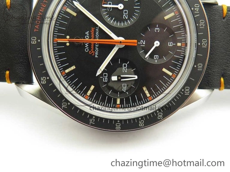 Speedmaster Speedy Tuesday 2 ‘Ultraman’ OMF Best Edition on Leather Strap Manual Winding Chrono Movement