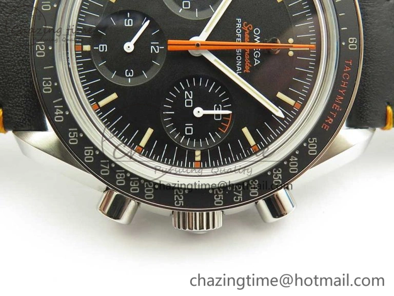Speedmaster Speedy Tuesday 2 ‘Ultraman’ OMF Best Edition on Leather Strap Manual Winding Chrono Movement