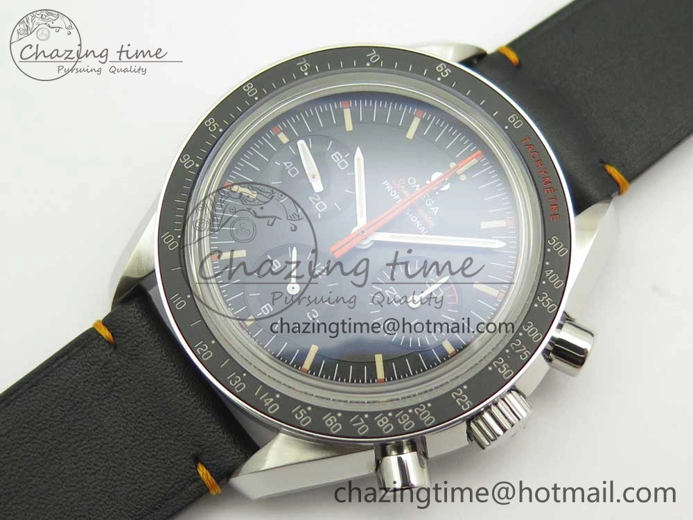 Speedmaster Speedy Tuesday 2 ‘Ultraman’ OMF Best Edition on Leather Strap Manual Winding Chrono Movement