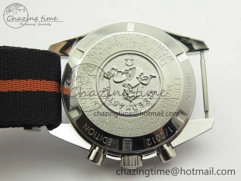 Speedmaster Speedy Tuesday 2 ‘Ultraman’ OMF Best Edition on Nato Strap Manual Winding Chrono Movement