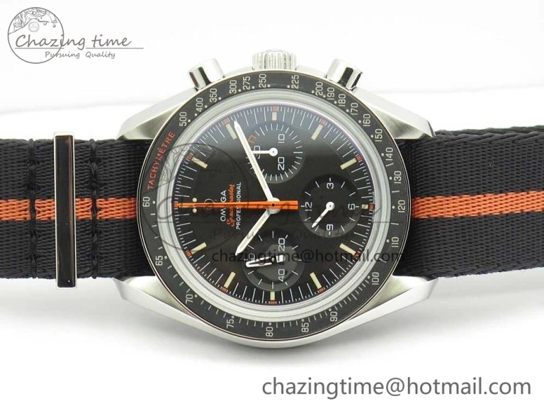 Speedmaster Speedy Tuesday 2 ‘Ultraman’ OMF Best Edition on Nato Strap Manual Winding Chrono Movement