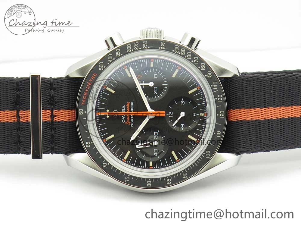 Speedmaster Speedy Tuesday 2 ‘Ultraman’ OMF Best Edition on Nato Strap Manual Winding Chrono Movement