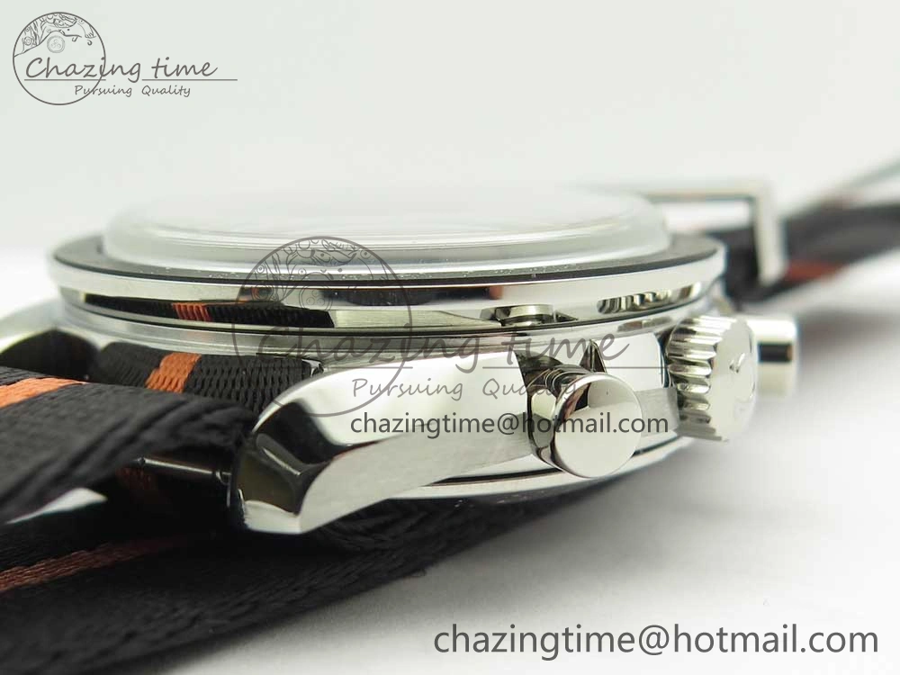 Speedmaster Speedy Tuesday 2 ‘Ultraman’ OMF Best Edition on Nato Strap Manual Winding Chrono Movement