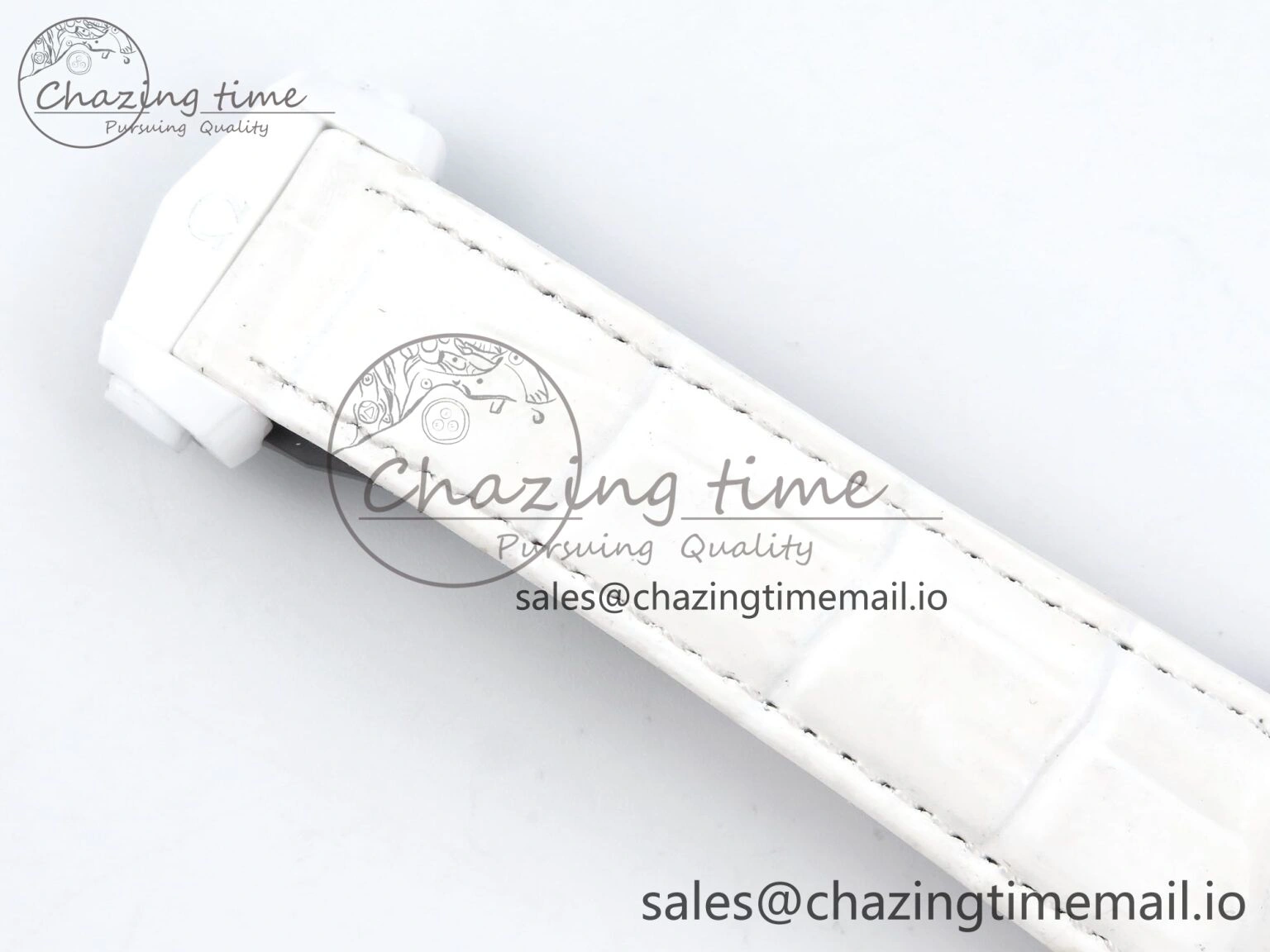 Speedmaster White Side Of The Moon N1F 1:1 Best Edition White Dial White Ceramic on White Leather Strap A9300