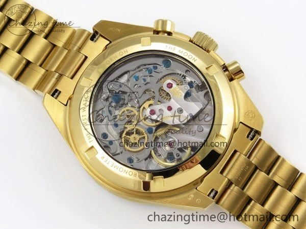 Speedmaster YG RMF Best Edition Green Dial on YG Bracelet Lemania HW