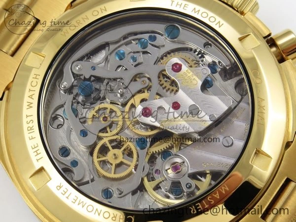 Speedmaster YG RMF Best Edition Green Dial on YG Bracelet Lemania HW