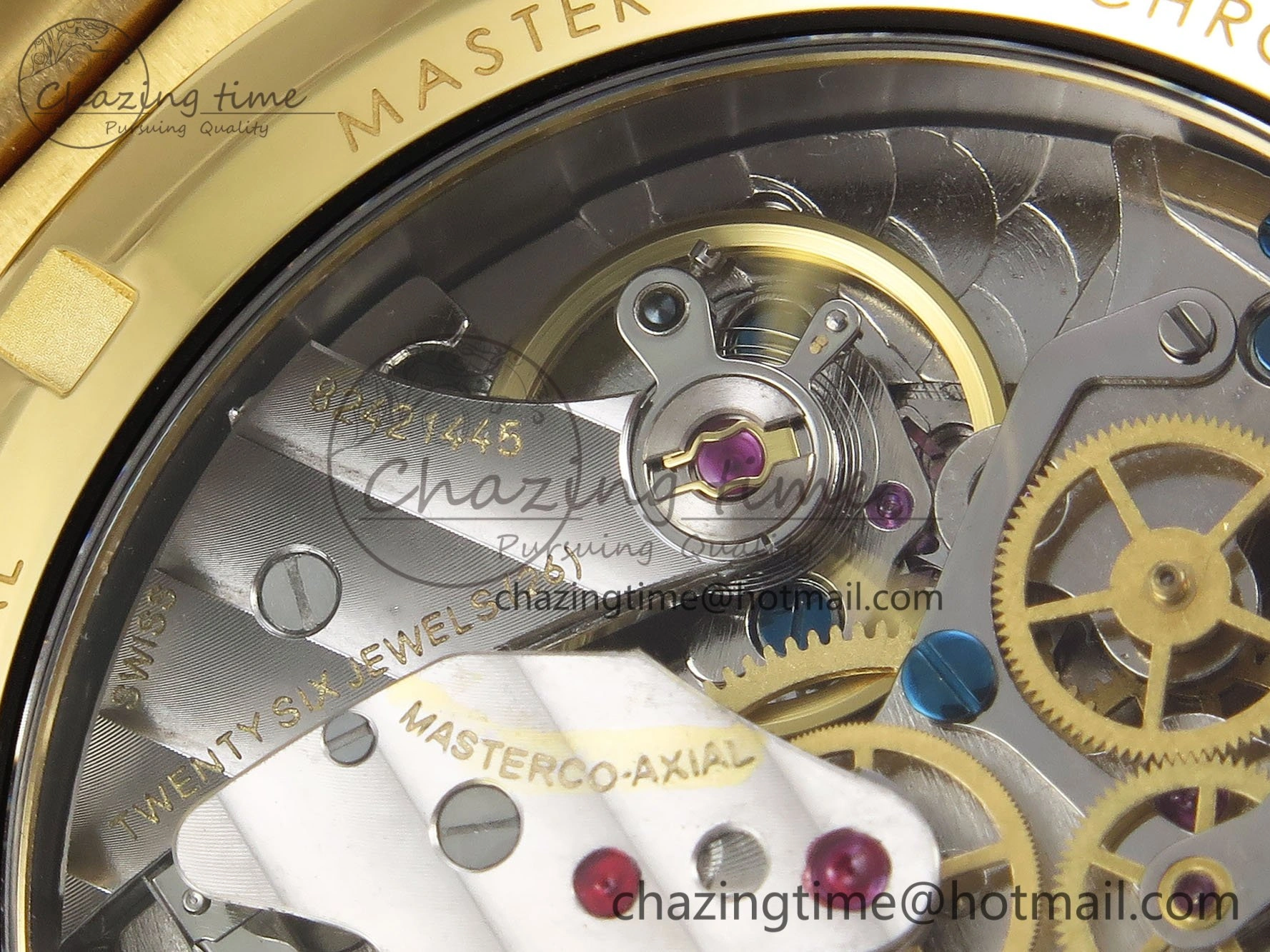 Speedmaster YG RMF Best Edition Green Dial on YG Bracelet Lemania HW