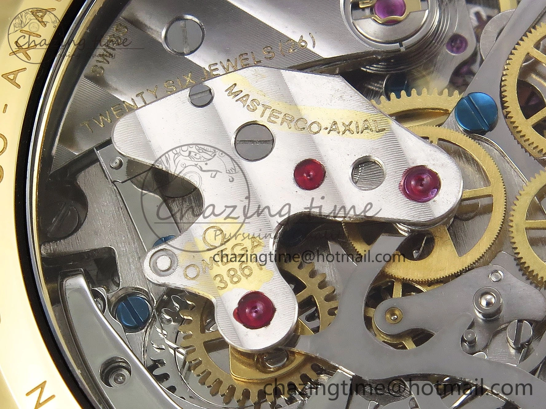 Speedmaster YG RMF Best Edition Green Dial on YG Bracelet Lemania HW