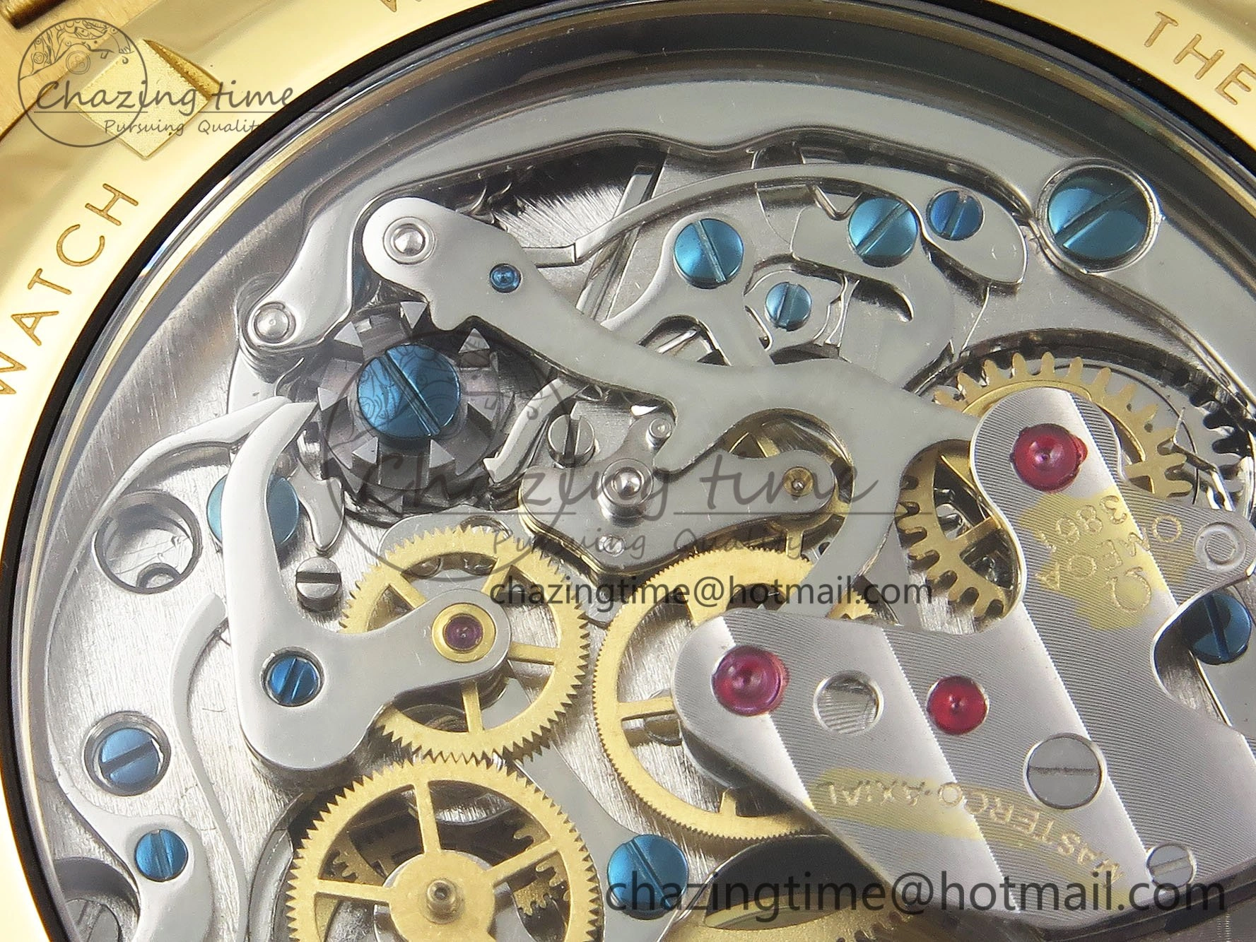 Speedmaster YG RMF Best Edition Green Dial on YG Bracelet Lemania HW