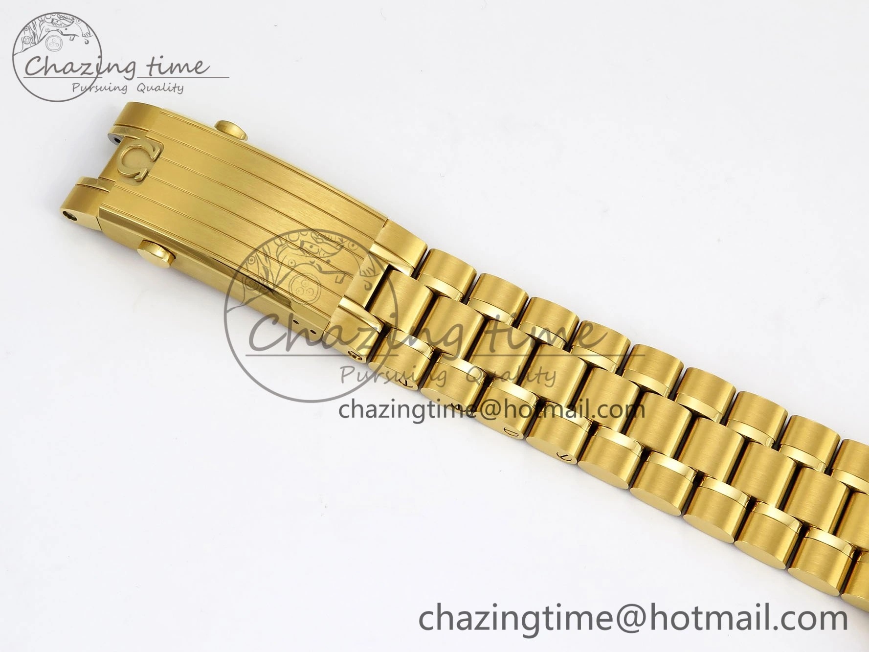 Speedmaster YG RMF Best Edition Green Dial on YG Bracelet Lemania HW