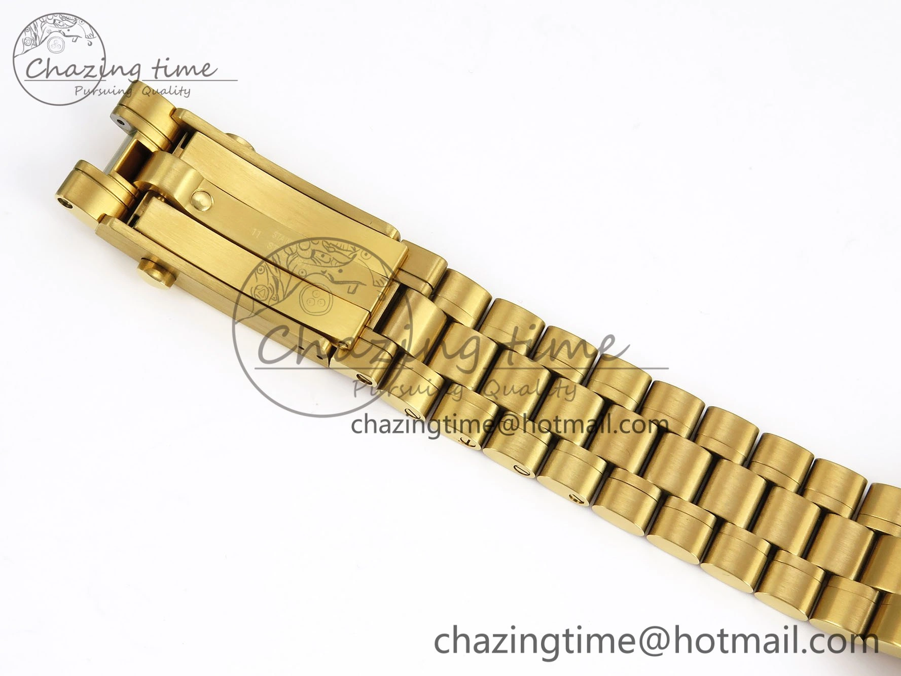 Speedmaster YG RMF Best Edition Green Dial on YG Bracelet Lemania HW