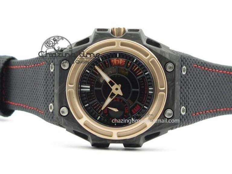 Spidolite II Tech Gold Forge Carbon V6F Best Edition Lite On Black Nylon Strap A23J
