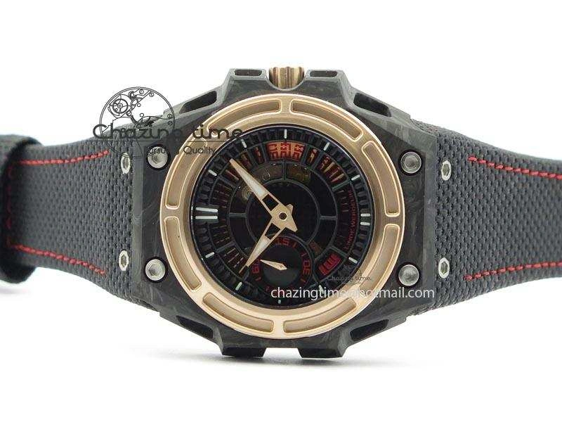 Spidolite II Tech Gold Forge Carbon V6F Best Edition Lite On Black Nylon Strap A23J