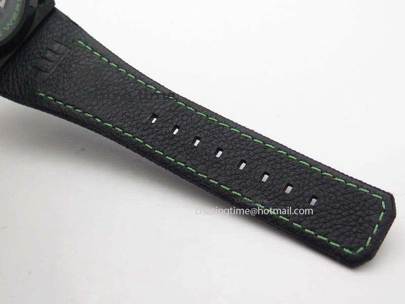 Spidolite II Tech Green Forged Carbon V6F Best Edition On Black Nylon Strap A7750