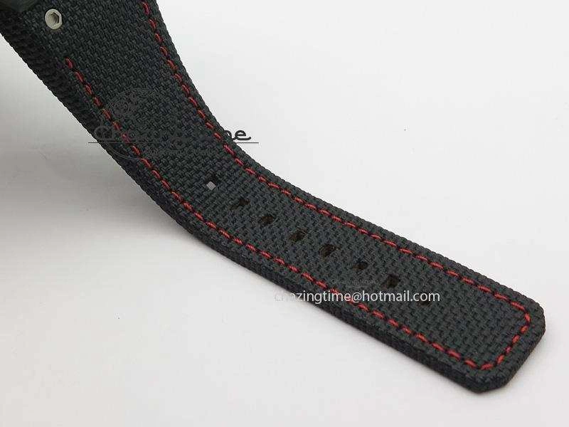 Spidolite Tech Gold Forged Carbon  V6F Best Edition On Black Nylon Strap A7750