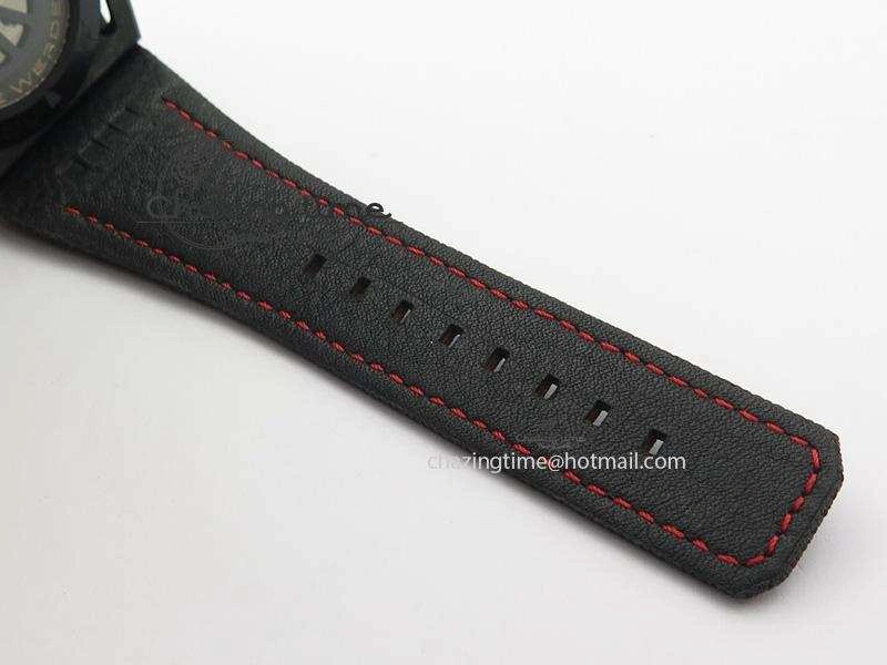 Spidolite Tech Gold Forged Carbon  V6F Best Edition On Black Nylon Strap A7750