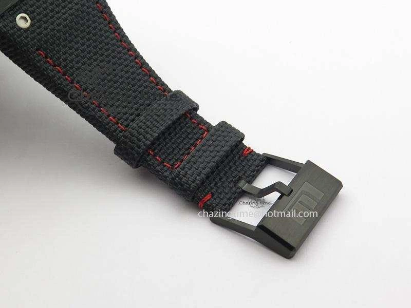 Spidolite Tech Gold Forged Carbon  V6F Best Edition On Black Nylon Strap A7750