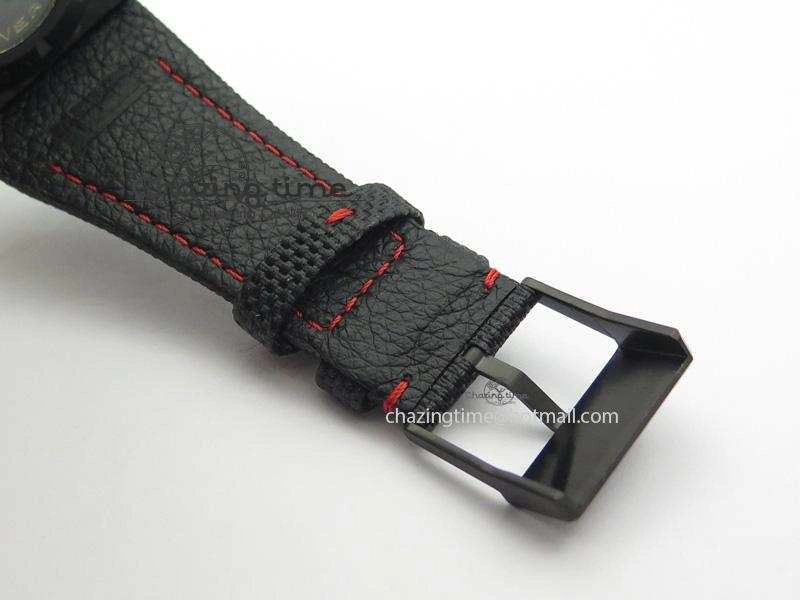 Spidolite Tech Gold Forged Carbon  V6F Best Edition On Black Nylon Strap A7750