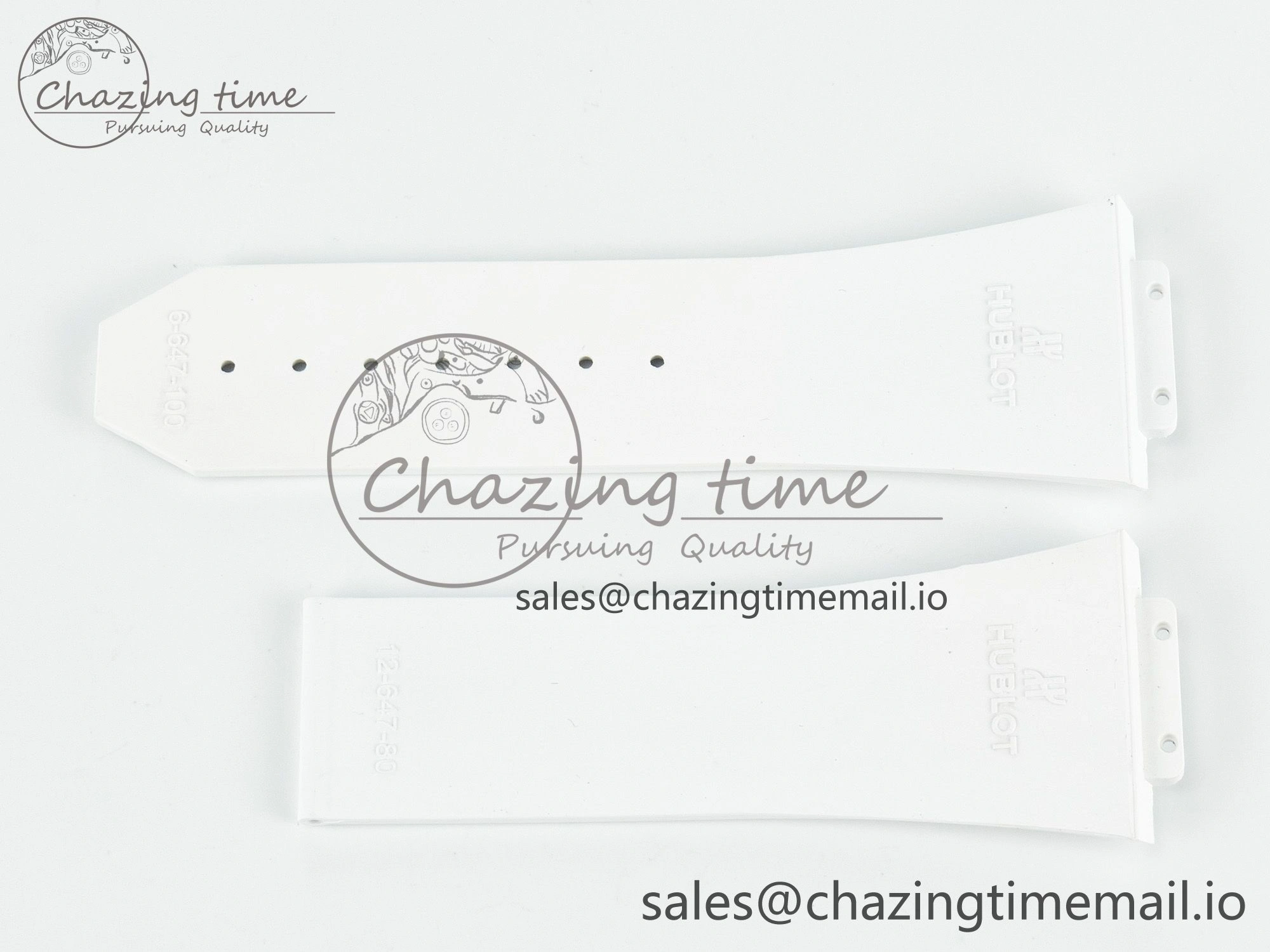 Spirit of Big Bang 42mm Best Edition White Rubber Strap (Fits the Gen size)